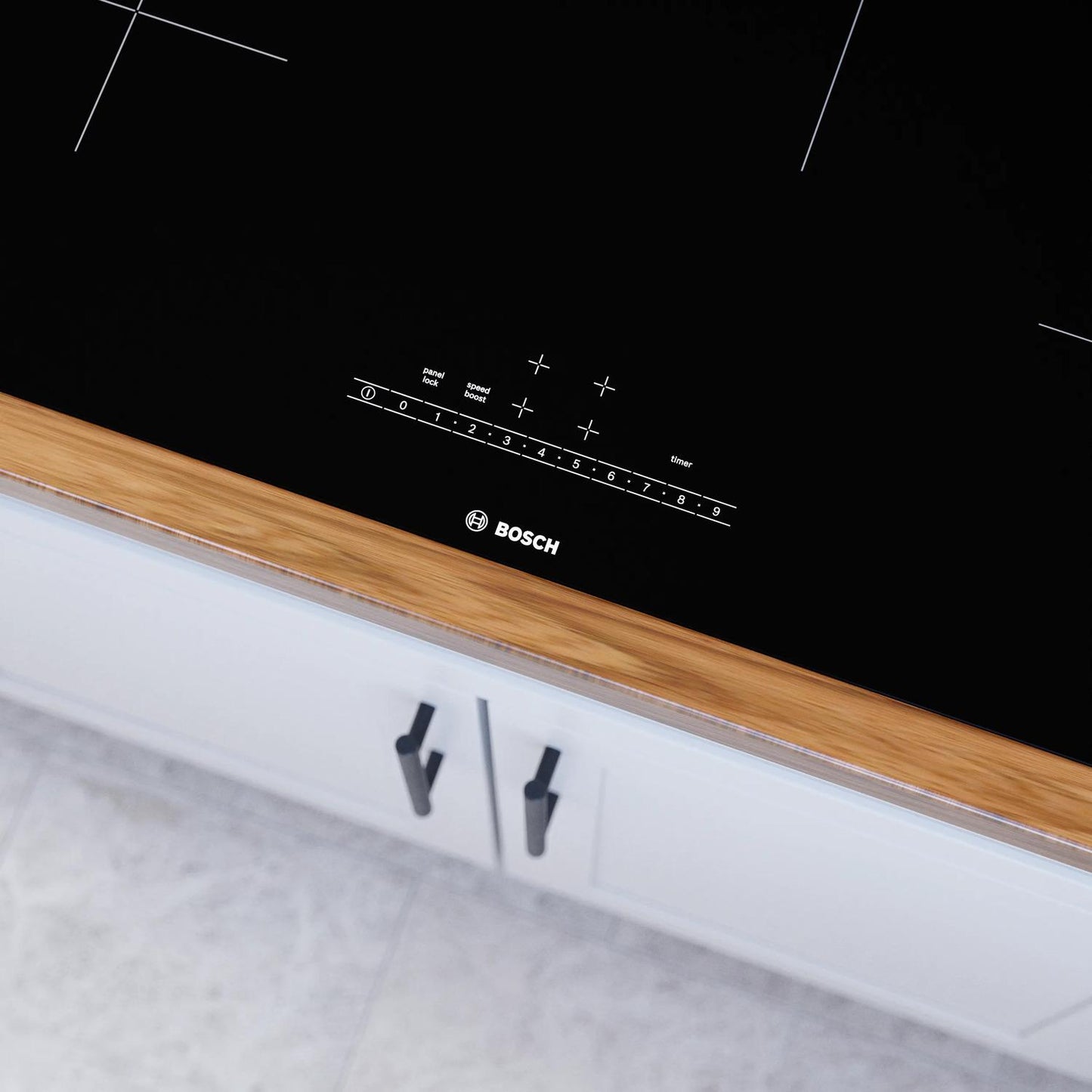 BOSCH NIT5060UC 500 Series Induction Cooktop 30'' Black, Surface Mount Without FRAM...