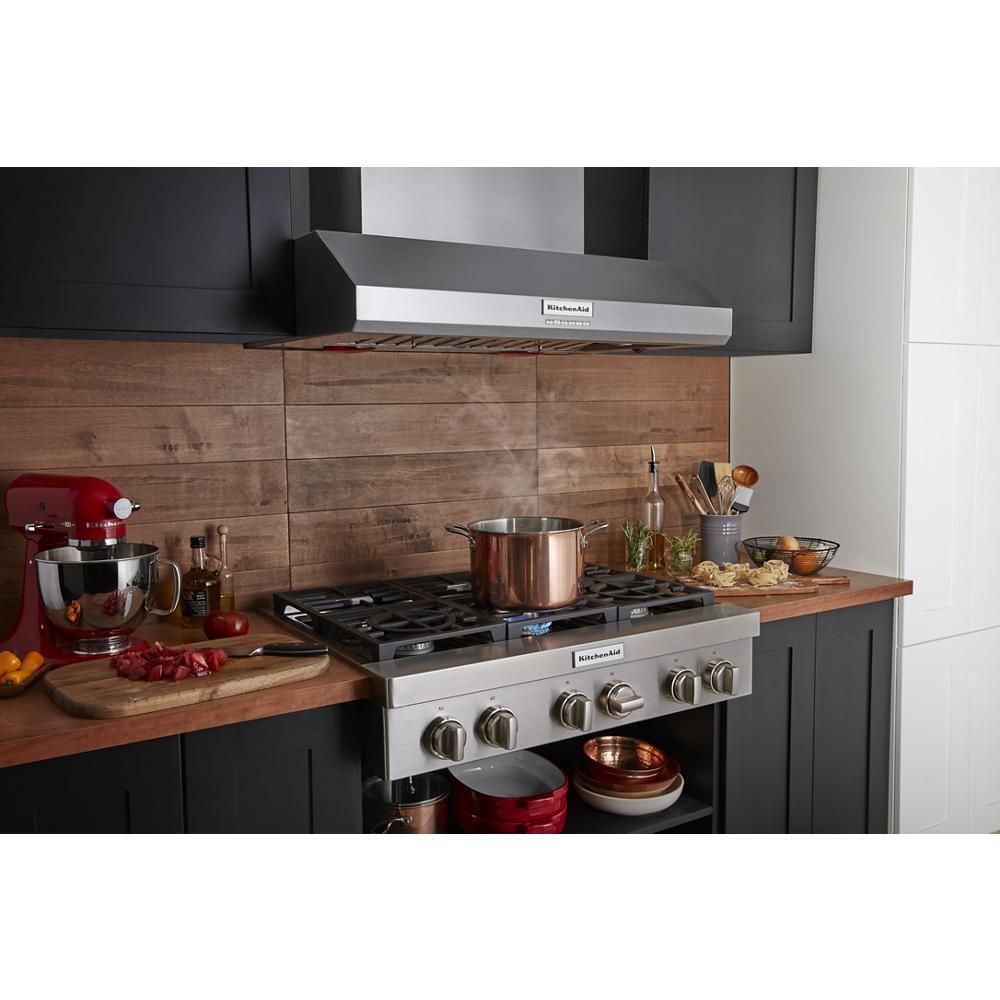 KITCHENAID KVWC956KSS 36"" 585 or 1170 Cfm Motor Class Commercial-style Wall-mount Canopy ...
