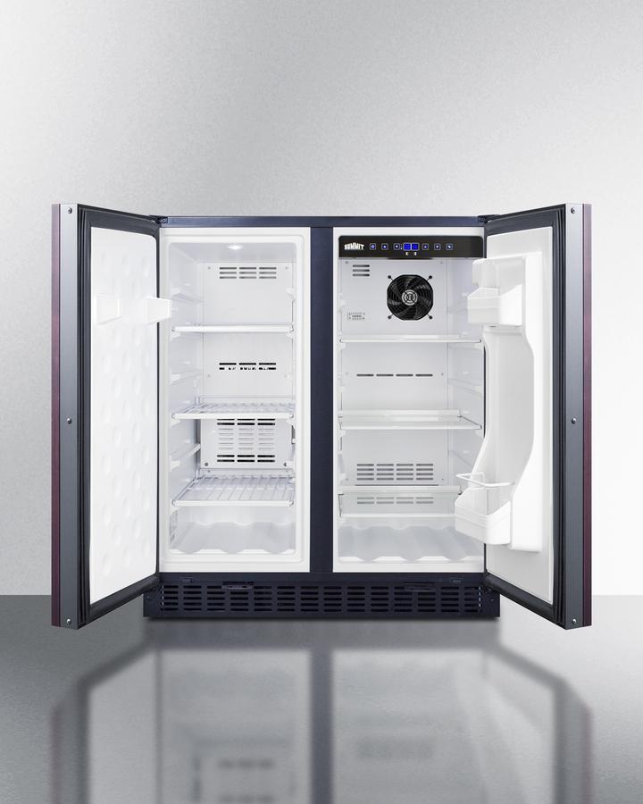SUMMIT FFRF3070BIF Frost-free Side-by-side Refrigerator-freezer for Built-in or FREEST...