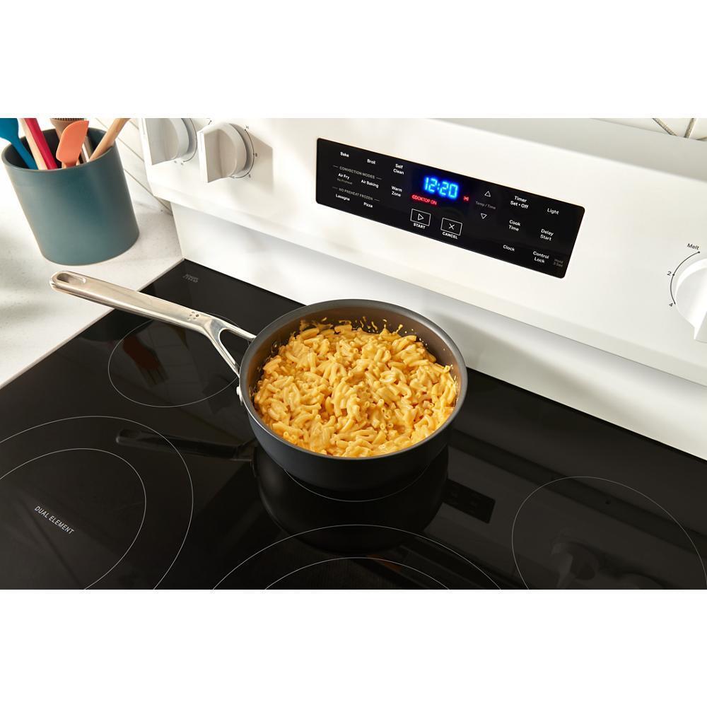 WHIRLPOOL WFES5030RW 30-inch Electric Range With Air Fry and Air Baking, Self Cleaning, ...