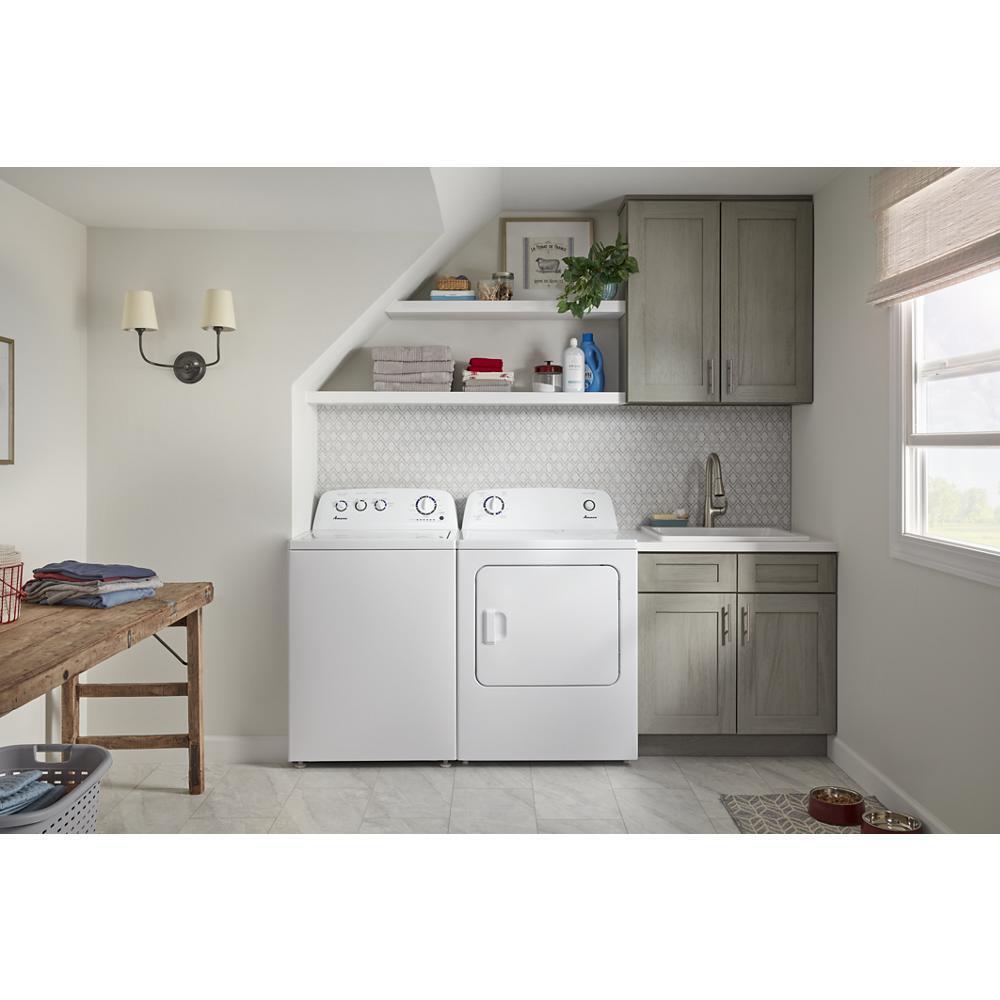 AMANA NED4655EW 6.5 Cu. Ft. Top-load Electric Dryer With Automatic Dryness Control ...
