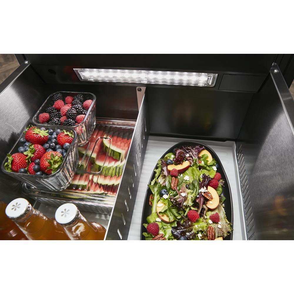 KITCHENAID KUDF204KSB 24"" Stainless Steel Undercounter Double-drawer Refrigerator/freezer