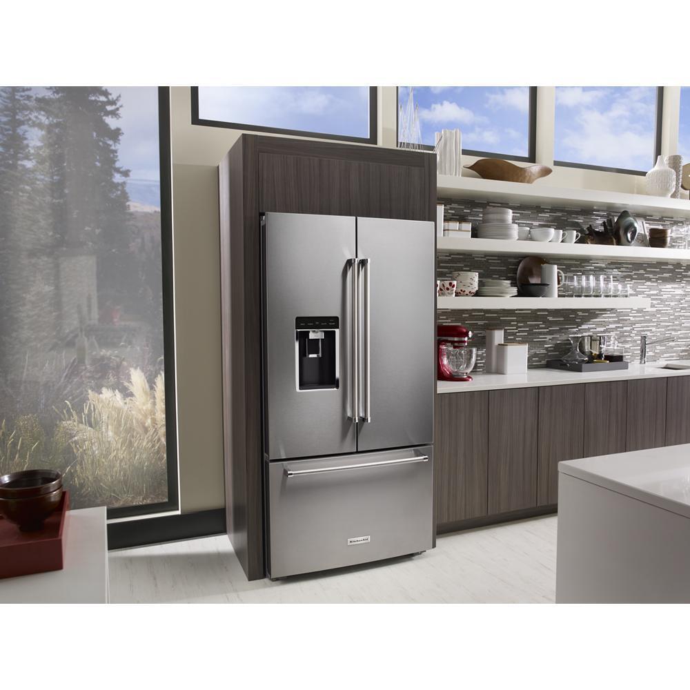 KITCHENAID KRFC704FPS Kitchenaid 23.8 Cu. Ft. 36"" Counter-depth French Door Platinum I...