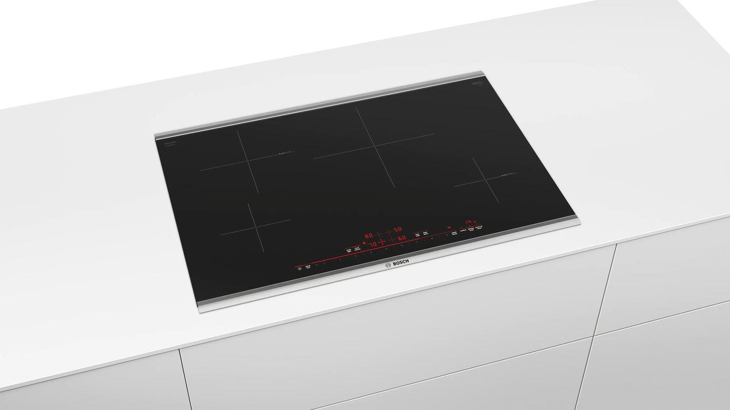 BOSCH NIT8060SUC 800 Series Induction Cooktop 30'' Black, Surface Mount Without FRAM...