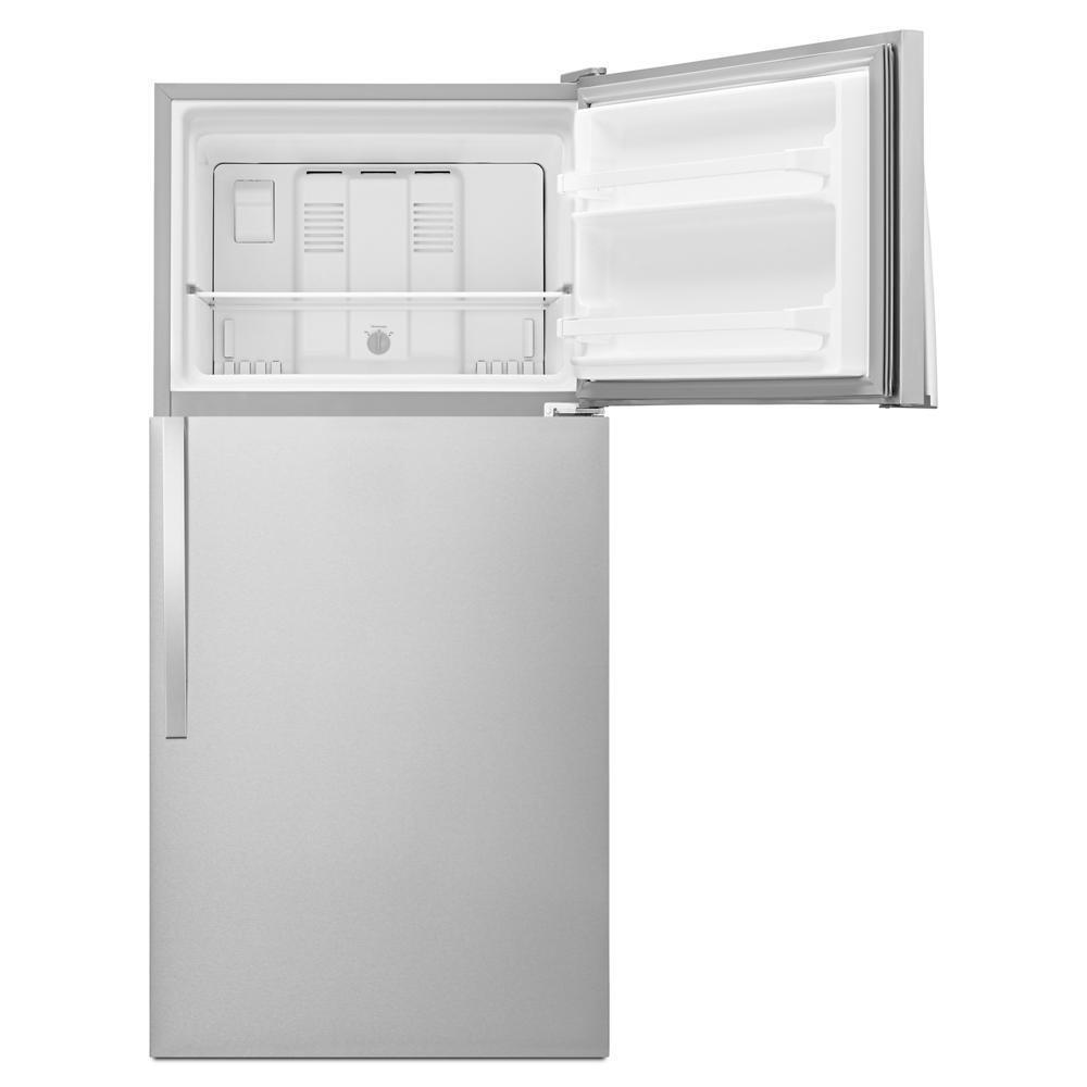 WHIRLPOOL WRT318FZDM Monochromatic Stainless Steel Whirlpool 30"" Wide Top-freezer REF...