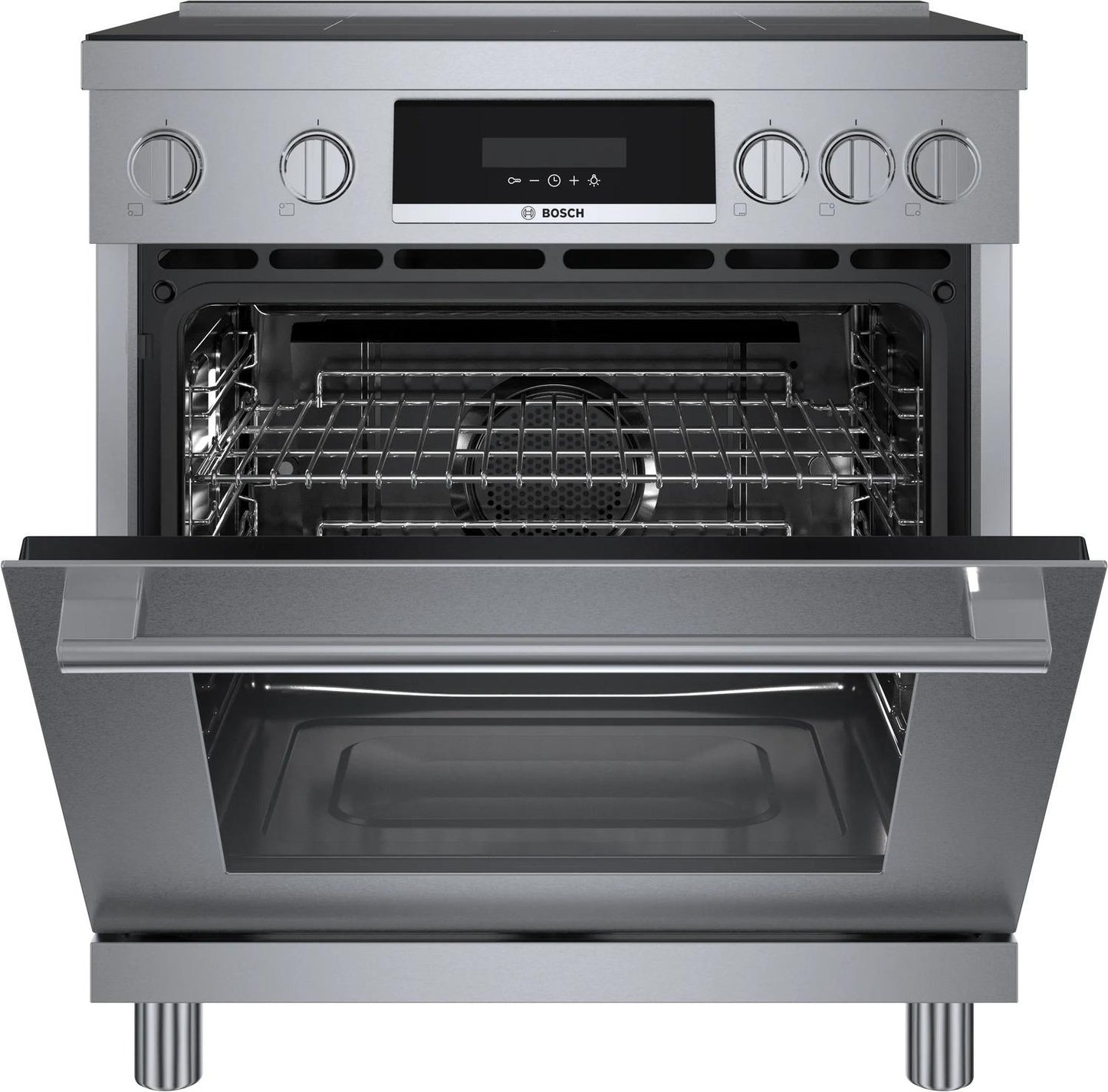 BOSCH HIS8055U 800 Series Induction Freestanding Range 30'' Stainless Steel His8055u