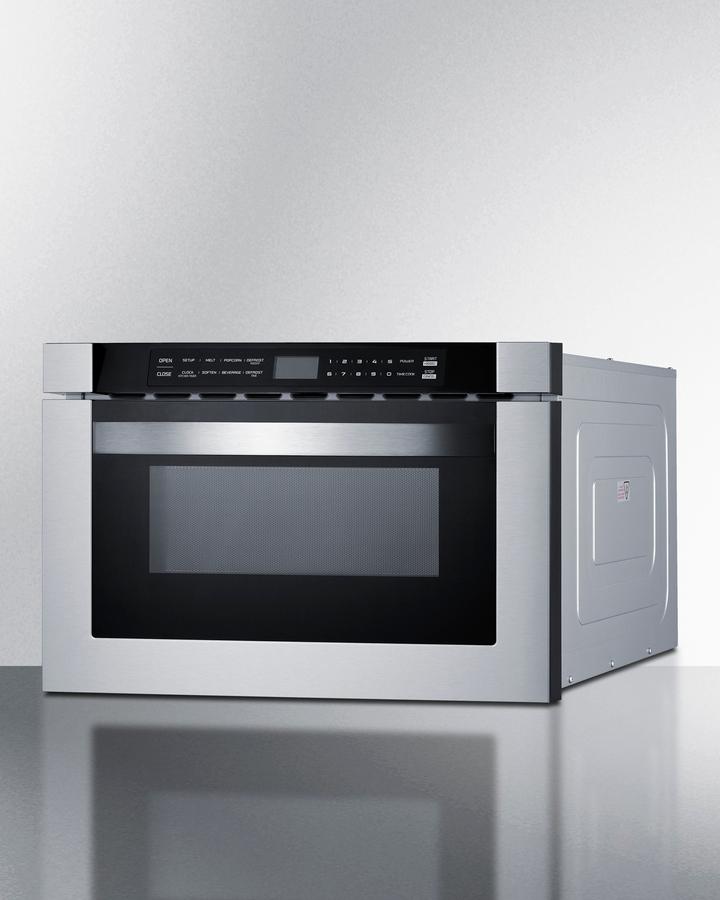 SUMMIT MDR245SS Summit 24"" Wide Built-in Drawer Microwave