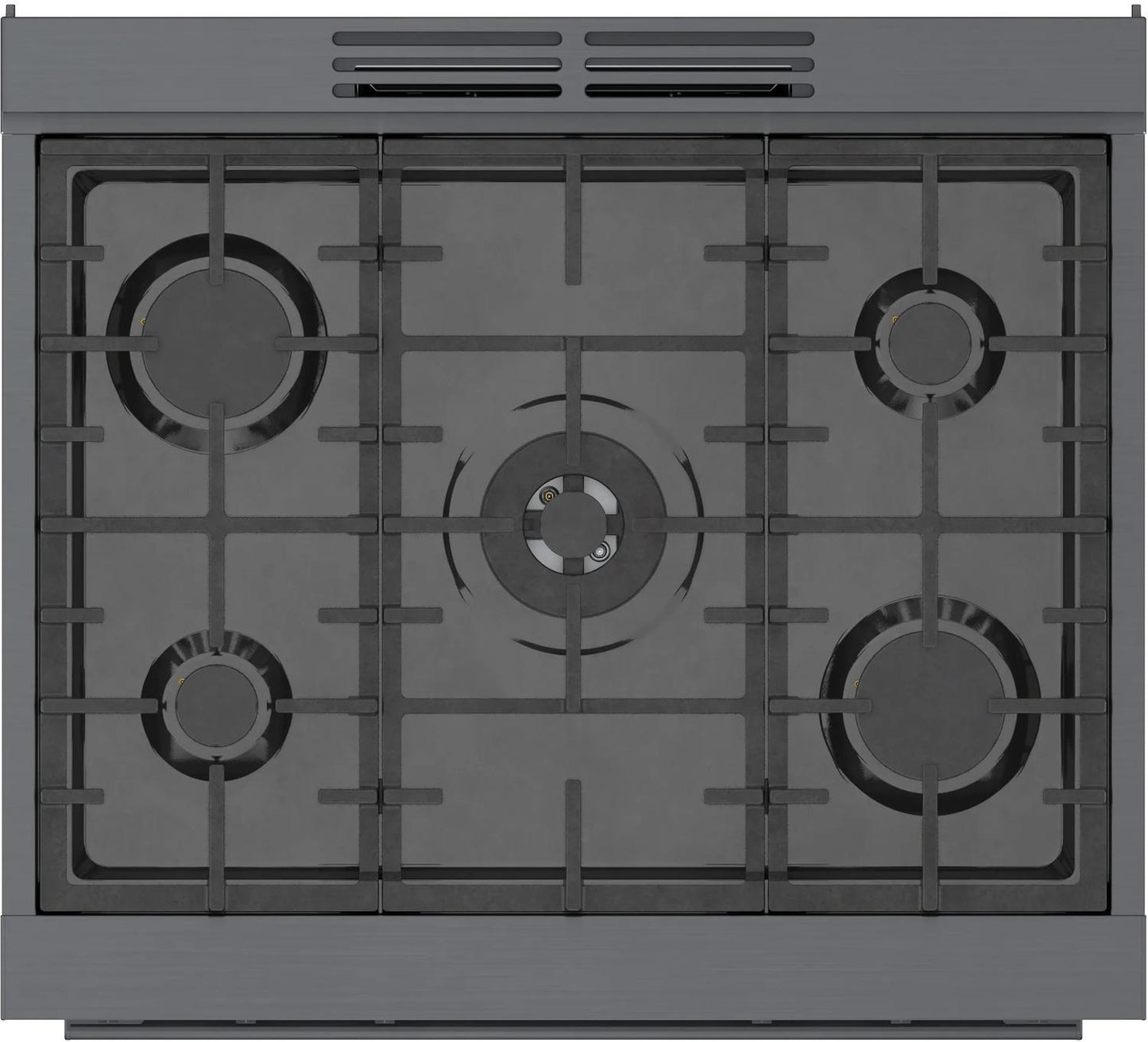 BOSCH HGS8045UC 800 Series Gas Freestanding Range 30'' Black Stainless Steel Hgs8045uc