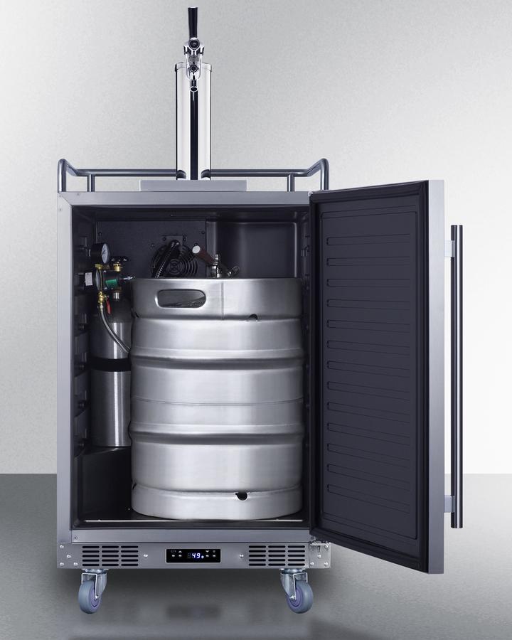 SUMMIT BC74OSCOM Summit 24"" Wide Built-in Outdoor Commercial Beer Kegerator