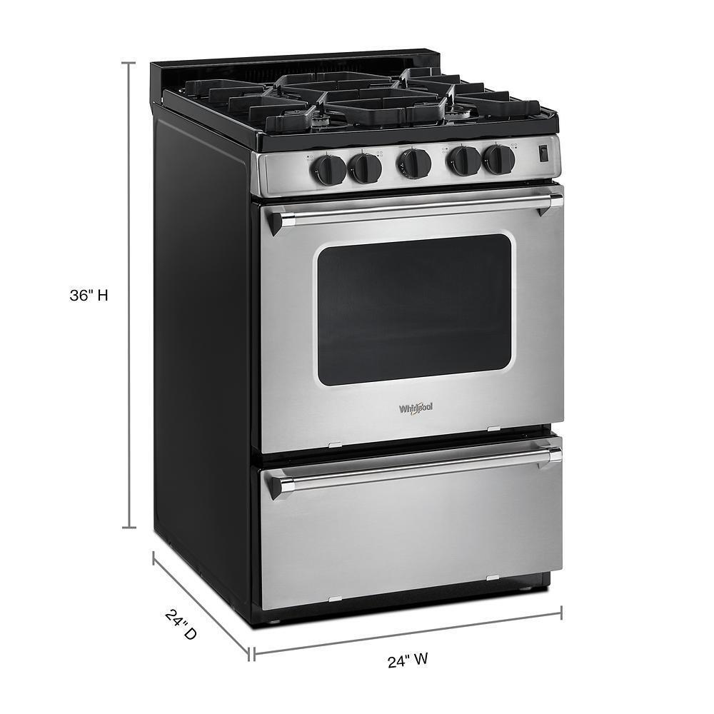 WHIRLPOOL WFG500M4HS Whirlpool 24-inch Freestanding Gas Range With Sealed Burners