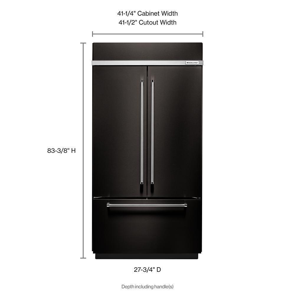 KITCHENAID KBFN502EBS Black-on-stainless Kitchenaid 24.2 Cu. Ft. 42"" Width Built-in ST...