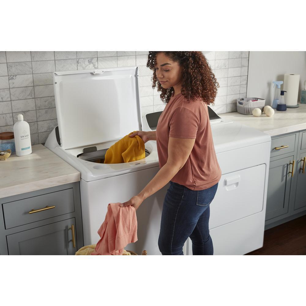 WHIRLPOOL WED5010LW Whirlpool 7.0 Cu. Ft. Top Load Electric Moisture Sensing Dryer