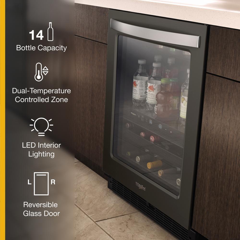 WHIRLPOOL WUB50X24HV Whirlpool 24-inch Wide Undercounter Beverage Center - 5.2 Cu. Ft.