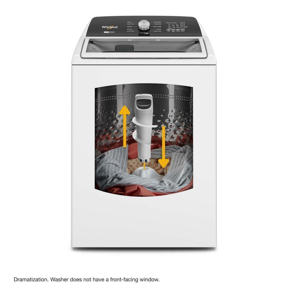 WHIRLPOOL WTW5057LW 4.7-4.8 Cu. Ft. Capacity Top Load Washer With Removable Agitator