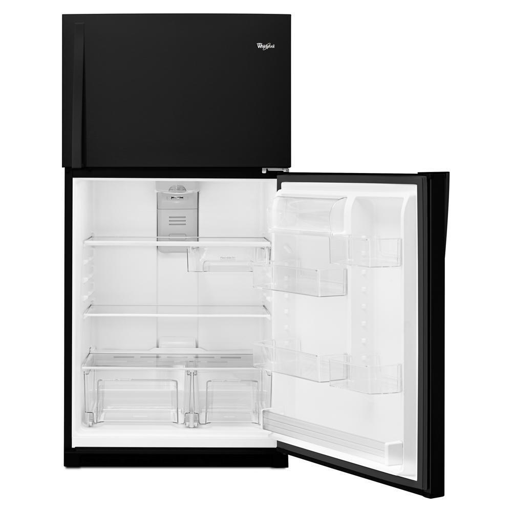 WHIRLPOOL WRT541SZDB Black Whirlpool 33"" Wide Top-freezer Refrigerator With Optional ...