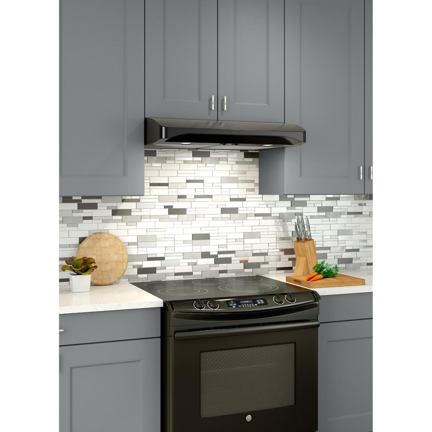BROAN ALT130BL Broan Alta 1 30-inch 250 Cfm Black Range Hood With Light