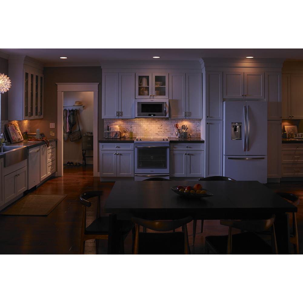 WHIRLPOOL WVW75UC6DS Stainless Steel Whirlpool 36 Inch Convertible Glass Kitchen RANG...