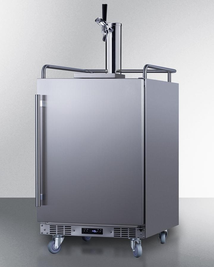 SUMMIT BC74OSCOM Summit 24"" Wide Built-in Outdoor Commercial Beer Kegerator