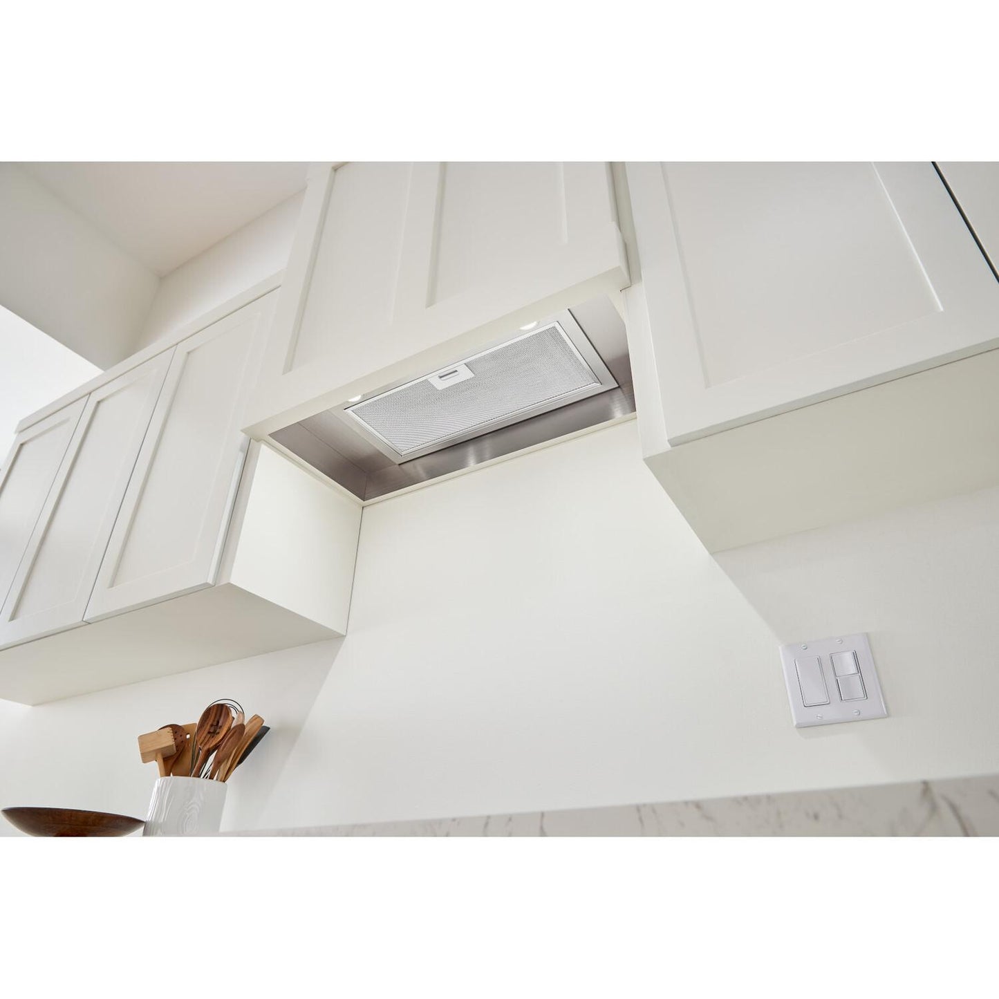 BROAN PMA400SS Broan 21-inch Custom Range Hood Power Pack, 450 Max Blower Cfm, ...