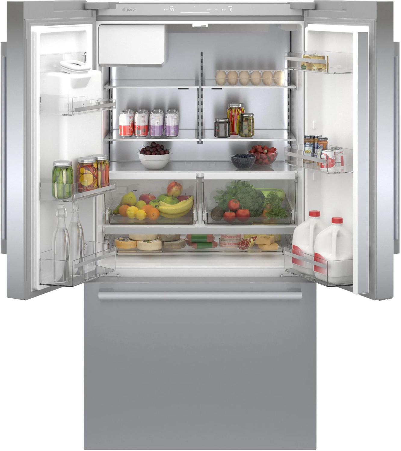 BOSCH B36CD50SNS 500 Series French Door Bottom Mount Refrigerator 36'' Easy Clean ST...