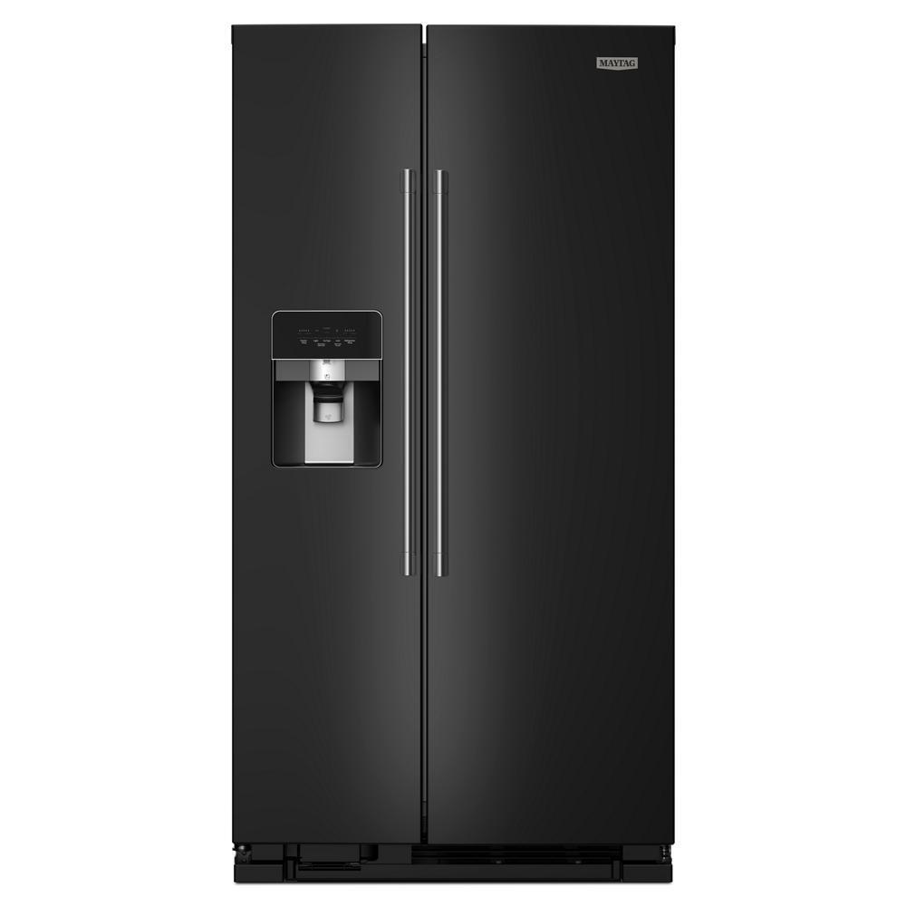 MAYTAG MRSF4036PB Maytag 36-inch Wide Side-by-side Refrigerator - 25 Cu. Ft.