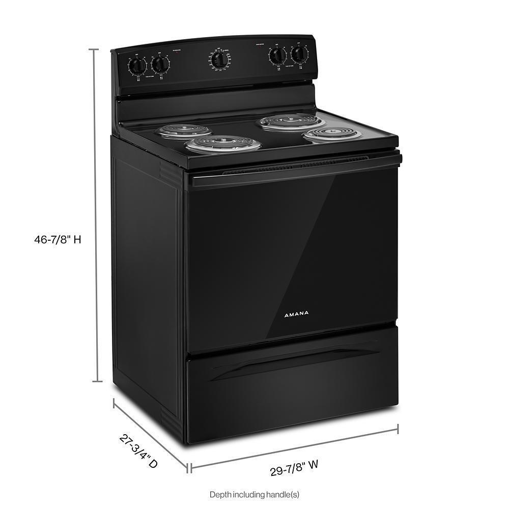 AMANA ACR4203MNB Amana 30-inch Electric Range With Easy-clean Glass Door