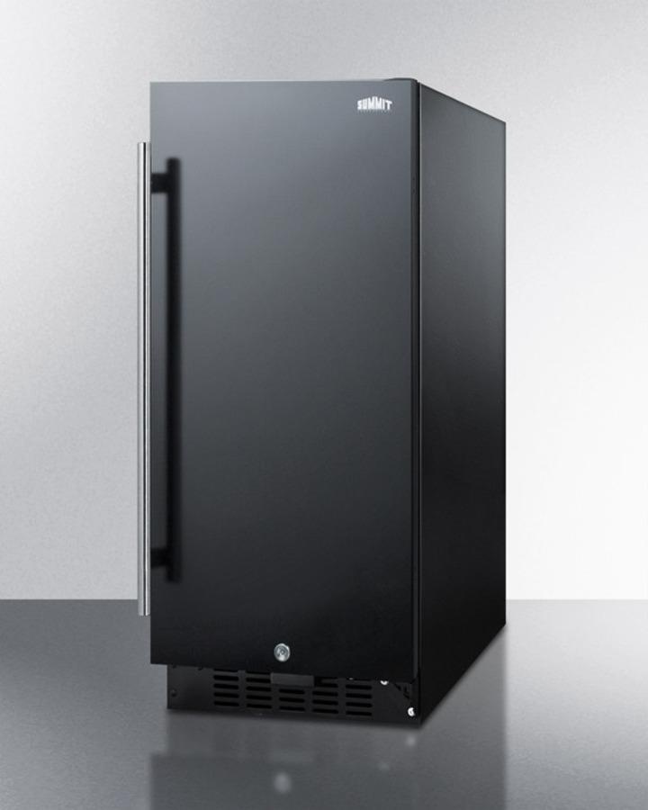 SUMMIT FF1532B 15"" Wide All-refrigerator for Built-in or Freestanding Use, With DI...