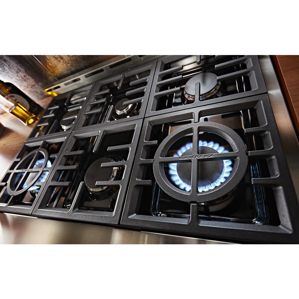 KITCHENAID KFGC506JMB Kitchenaid 36'' Smart Commercial-style Gas Range With 6 Burners ...