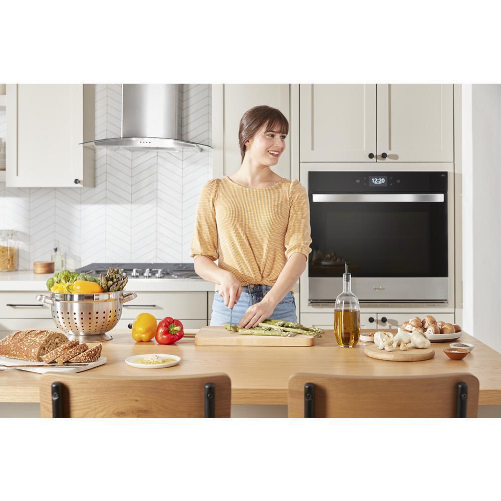 WHIRLPOOL WOEC7030PV Whirlpool 5.0 Cu. Ft. Wall Oven Microwave Combo With Air Fry