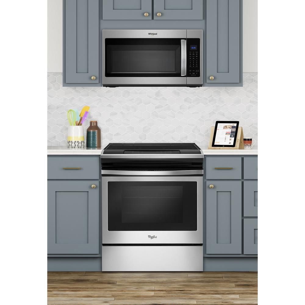WHIRLPOOL WMH32519HZ Whirlpool 1.9 Cu. Ft. Capacity Steam Microwave With Sensor COOKI...