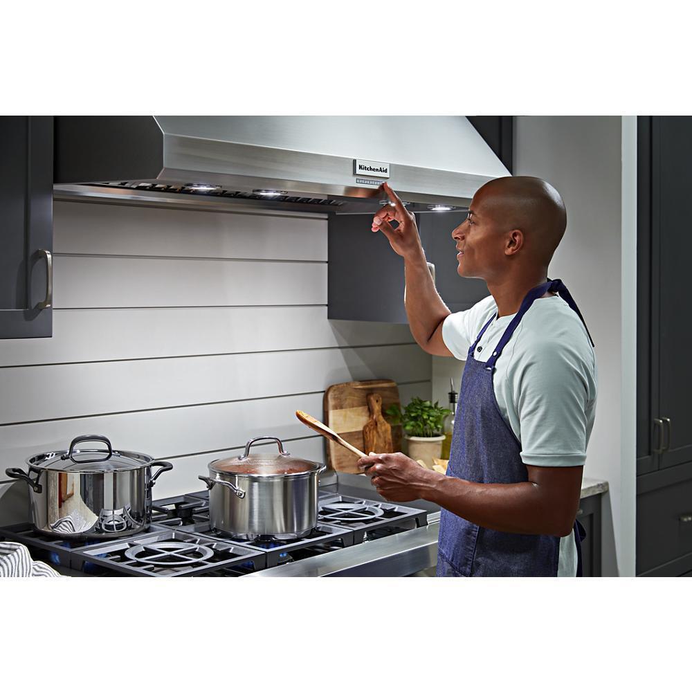 KITCHENAID KVWC908KSS 48'' 585 or 1170 Cfm Motor Class Commercial-style Wall-mount CANOPY...