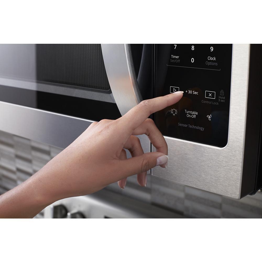 WHIRLPOOL WMH31017HZ Whirlpool 1.7 Cu. Ft. Microwave Hood Combination With ELECTRONIC...