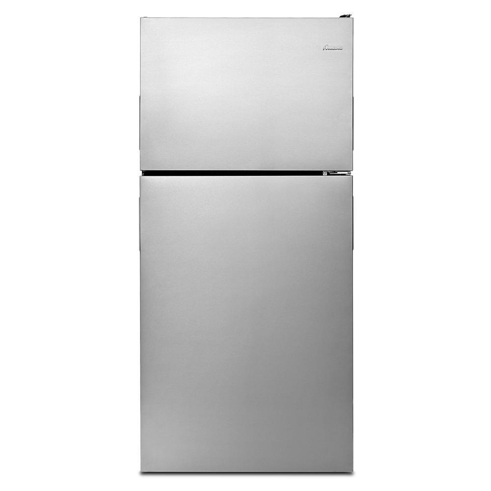 AMANA ART318FFDS 30-inch Wide Top-freezer Refrigerator With Glass Shelves - 18 Cu. F...
