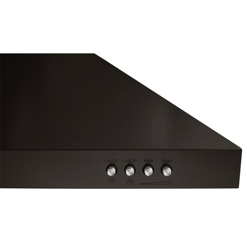 WHIRLPOOL WVW53UC0HV Whirlpool 30"" Contemporary Black Stainless Wall Mount Range Hood