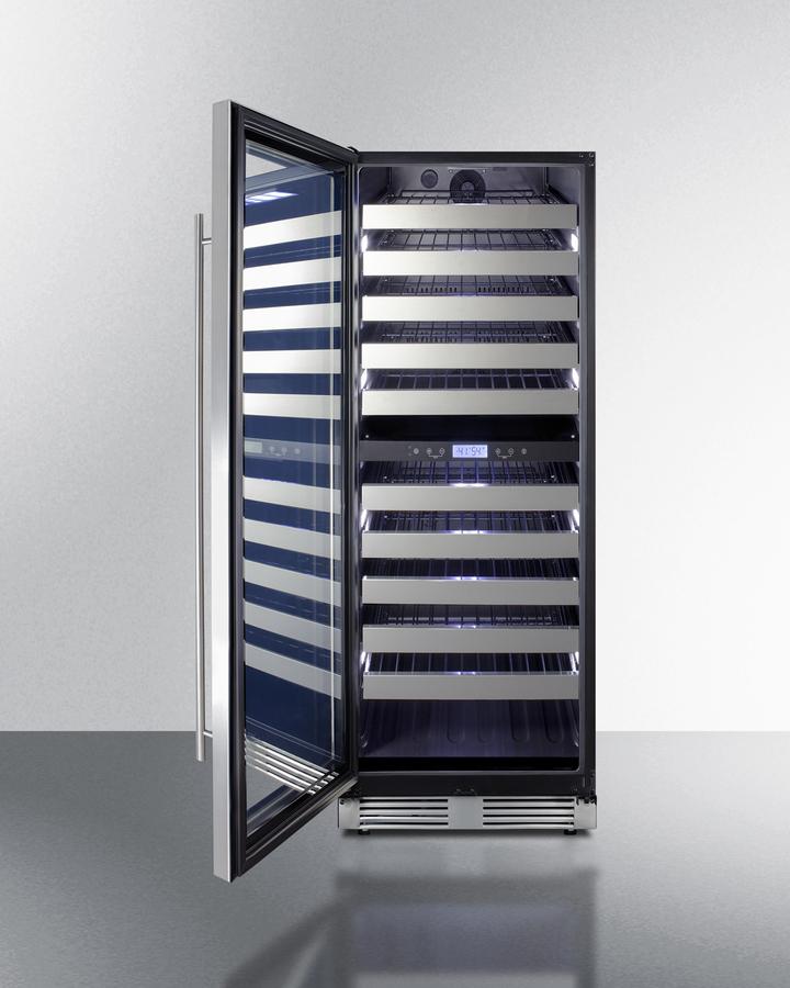 SUMMIT SWCP2116LHD Summit 24"" Wide Dual-zone Wine Cellar