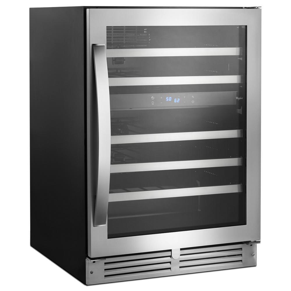 WHIRLPOOL WUW55X24HS Whirlpool 24-inch Wide Undercounter Wine Center With 46-bottle W...