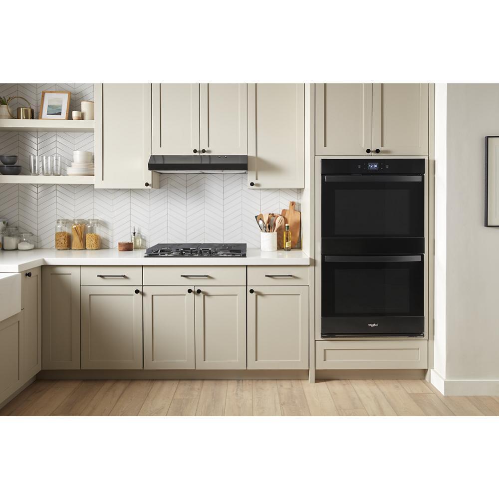 WHIRLPOOL WOED5027LB 
8.6 Total Cu. Ft. Double Wall Oven With Air Fry When Connected