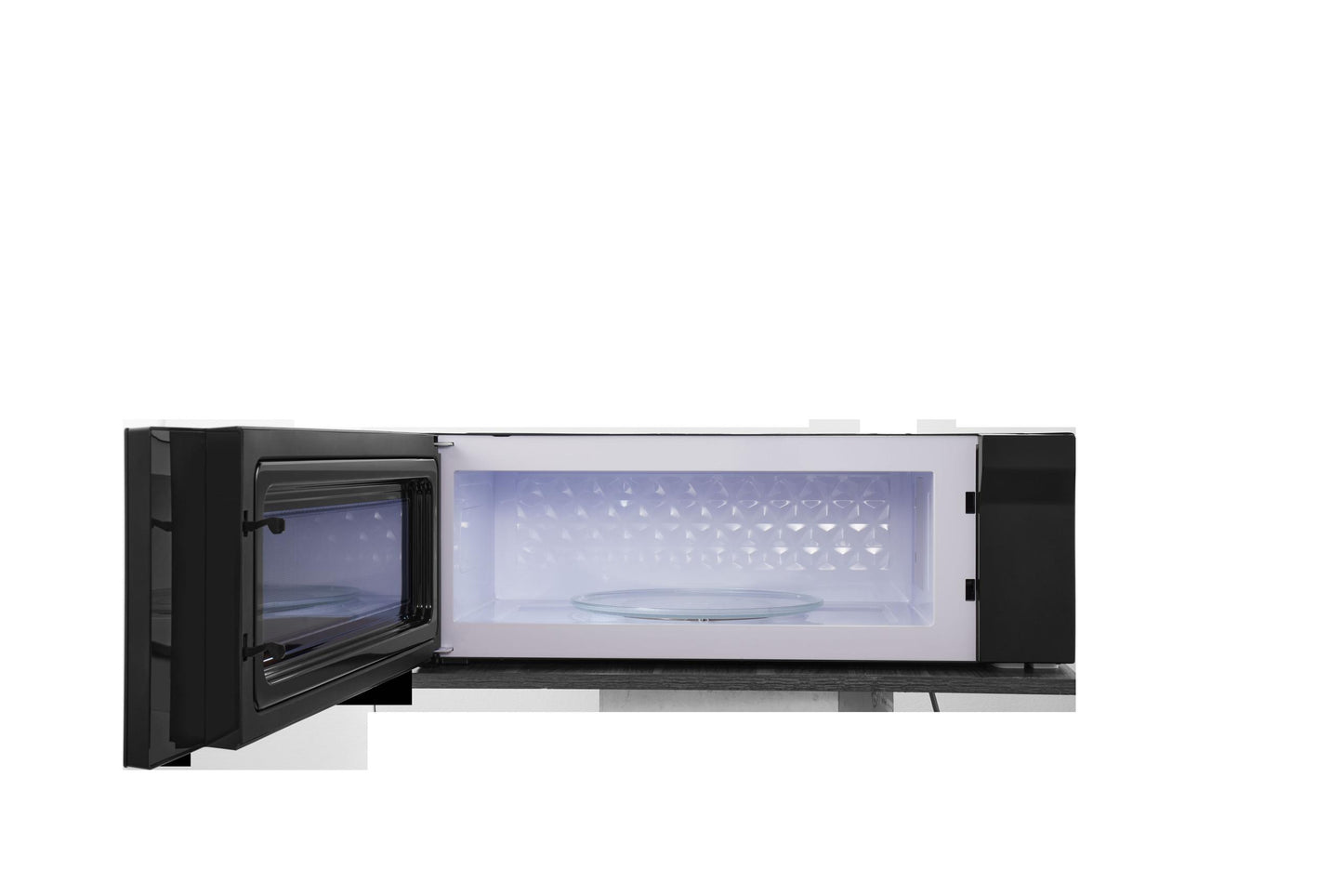 XO APPLIANCE XOOTR30LPS 30""w Otr 1000w 400cfm 1.2 Cu Ft - Low Profile Black Glass