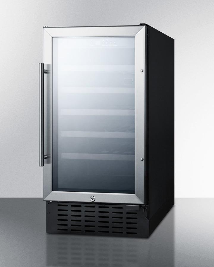 SUMMIT SWC1840B 18"" Wide Wine Cellar for Built-in or Freestanding Use, With DIGITAL...