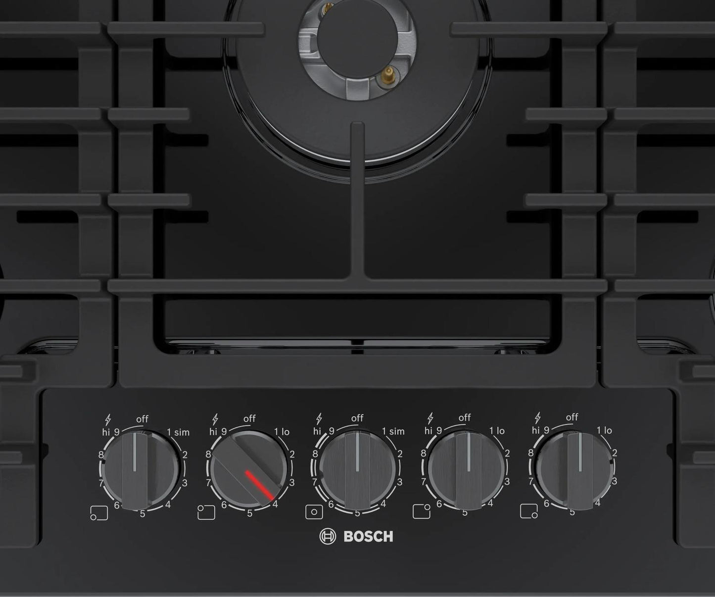 BOSCH NGM8049UC Bosch 800 Series Gas Cooktop 30"" Black Ngm8049uc