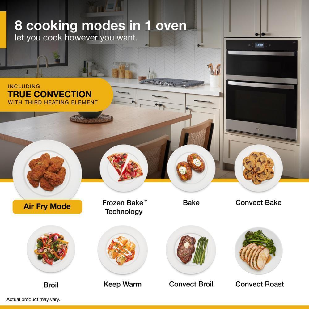 WHIRLPOOL WOEC7030PV Whirlpool 5.0 Cu. Ft. Wall Oven Microwave Combo With Air Fry