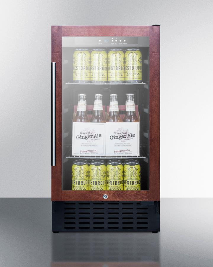 SUMMIT SCR1841BPNR Summit 18"" Wide Built-in Beverage Center (panel Not Included)