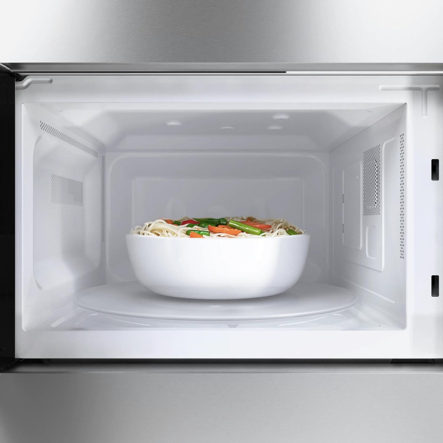 BOSCH HMB30155UC 300 Series Built-in Microwave Oven 24"" Left Sideopening Door, STAIN...