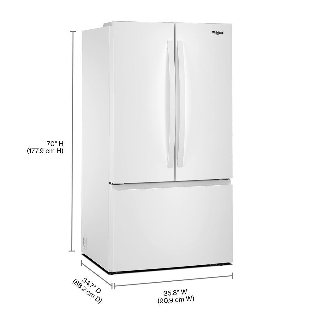 WHIRLPOOL WRFF3336SW 36-inch French Door Refrigerator With Interior Water Dispenser - 31...