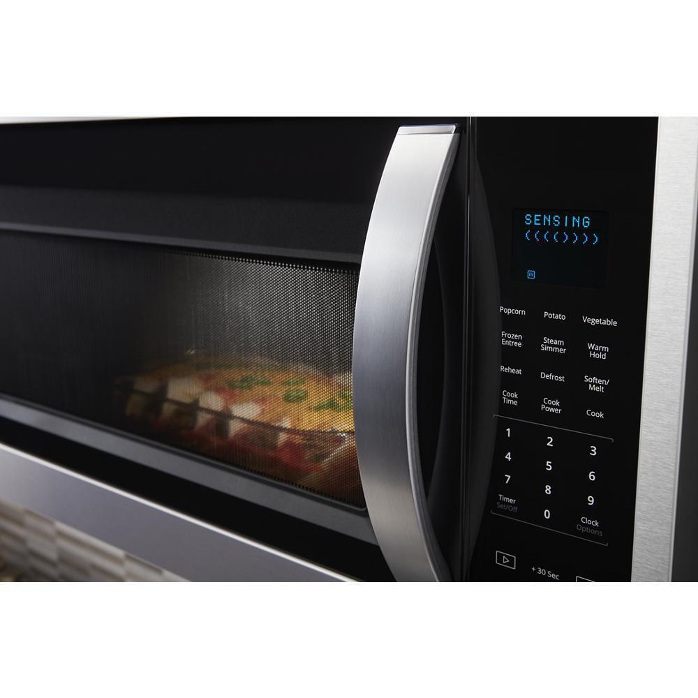 WHIRLPOOL WMH32519HV Whirlpool 1.9 Cu. Ft. Capacity Steam Microwave With Sensor COOKI...
