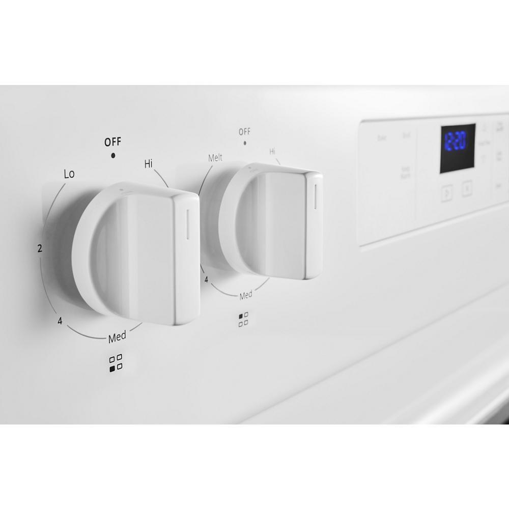 WHIRLPOOL WFC150M0JW 4.8 Cu. Ft. Whirlpool Electric Range With Keep Warm Setting