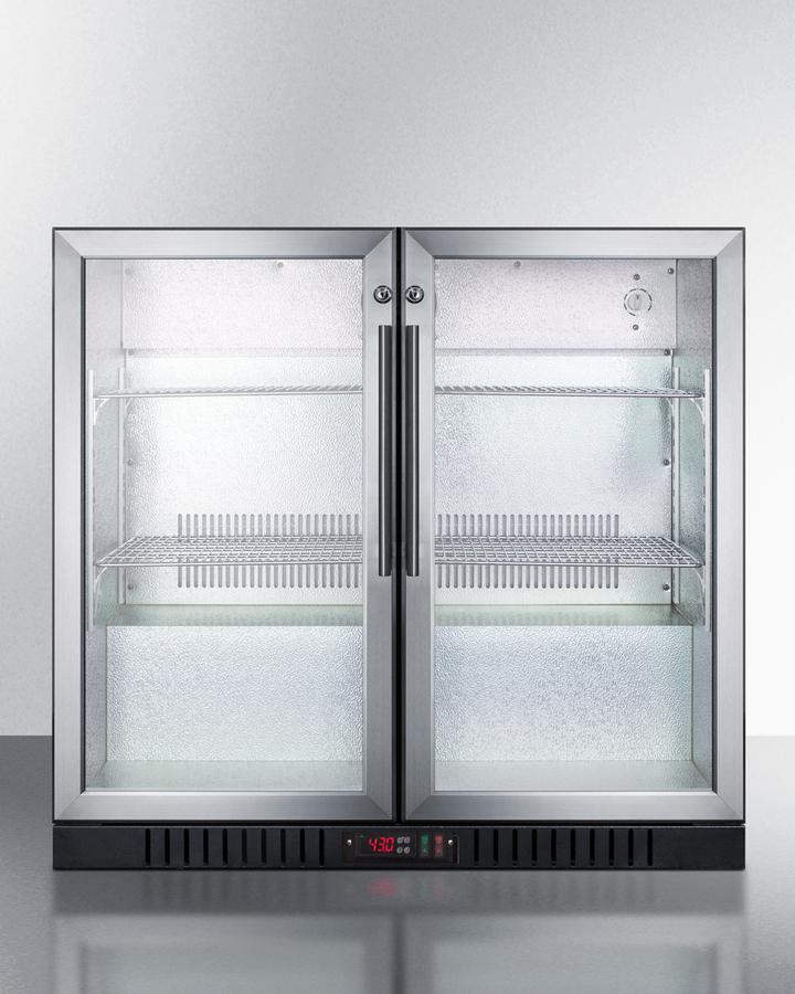 SUMMIT SCR7012DB Commercial Back Bar Beverage Center for Freestanding Use, With SELF...