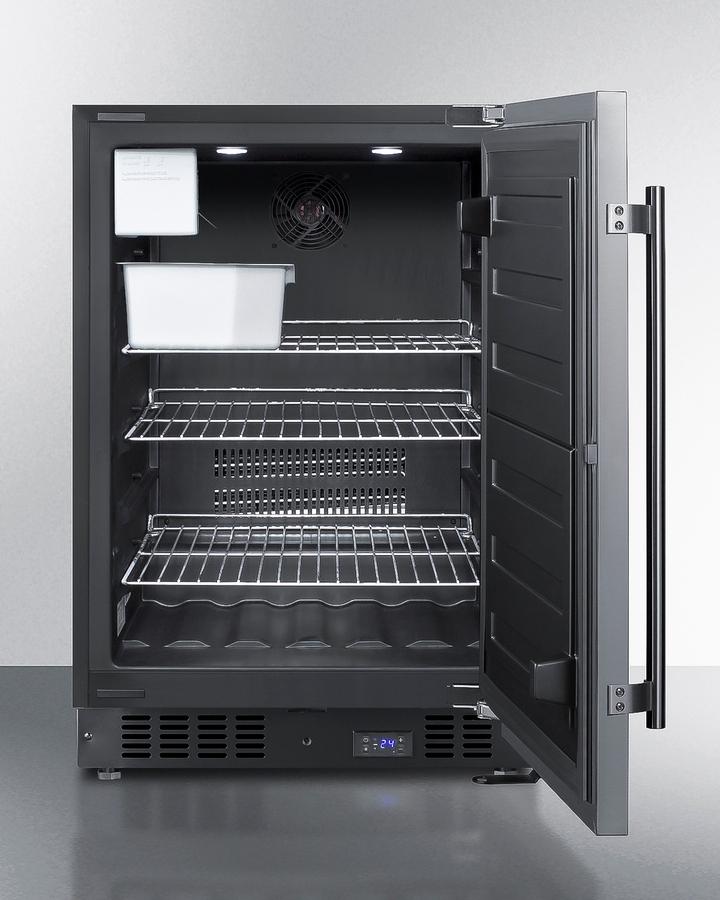 SUMMIT SCFF53BSSIM Frost-free Built-in Undercounter All-freezer for Residential Use, W...