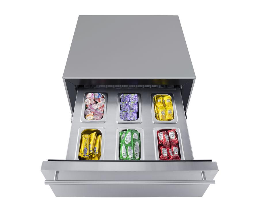 SUMMIT SCR615TDCSS Commercially Approved 4.76 CU.FT. Undercounter Beverage Center WITH...
