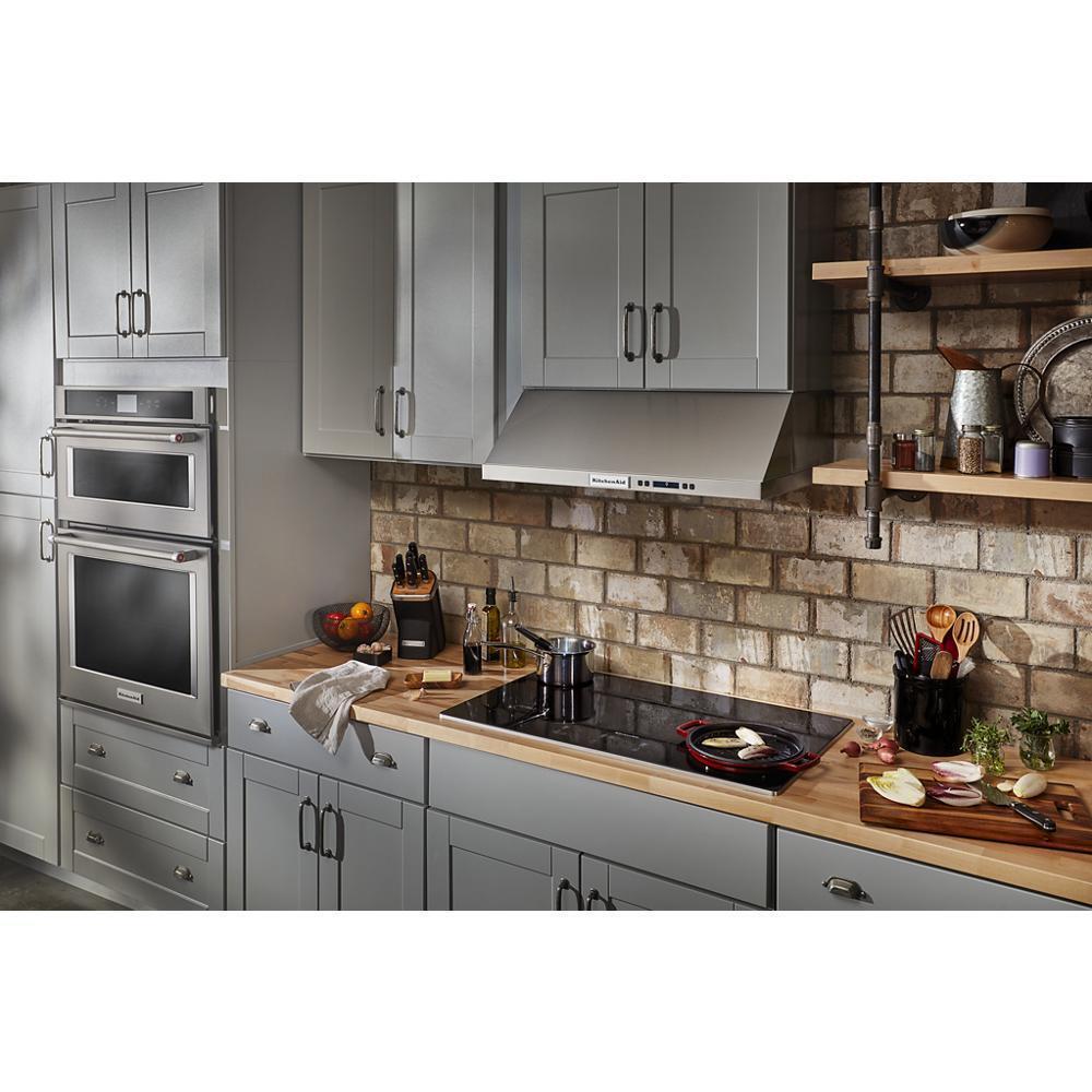 KITCHENAID KCES956KSS 36"" Electric Cooktop With 5 Elements and Touch-activated Controls
